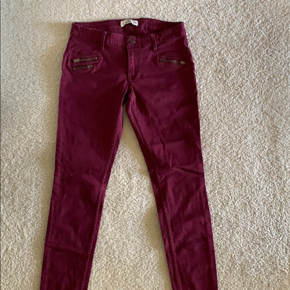 Maroon Hollister pants